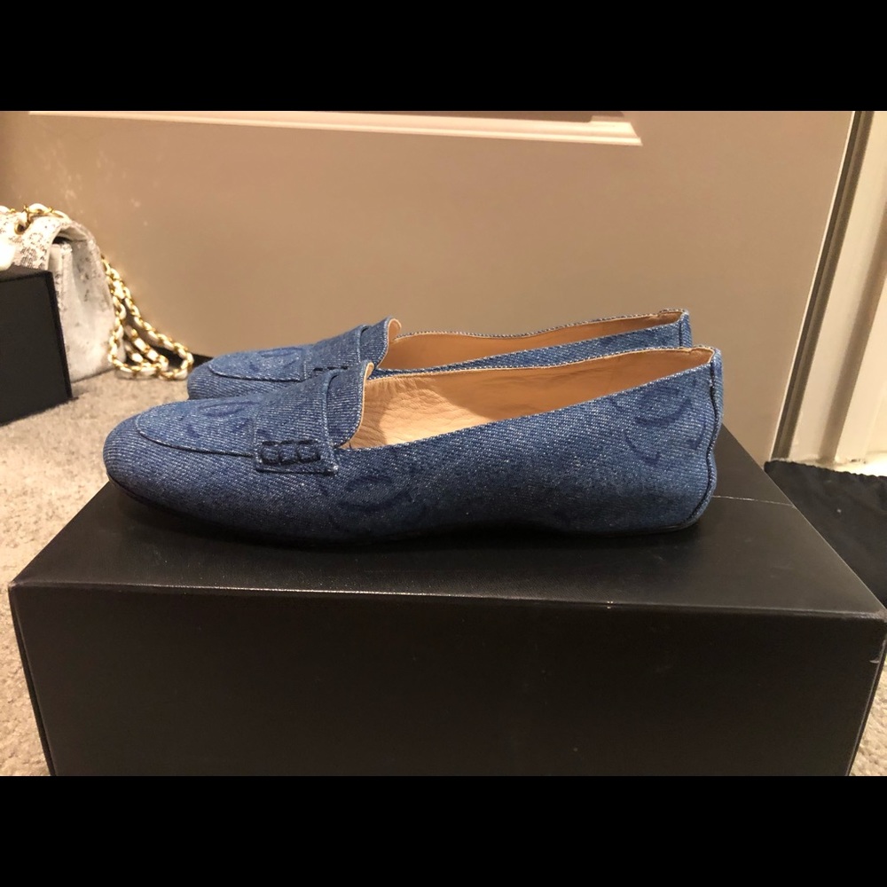 Vintage denim chanel loafers size 36 - Picture 6 of 8
